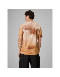 T-shirt regular z nadrukiem męski 4f 4frss26ttshm4237-83a 2