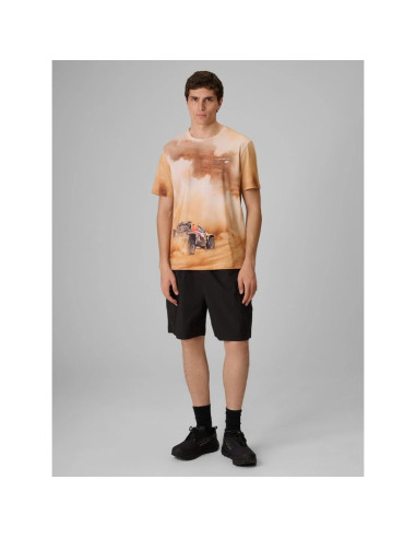 T-shirt regular z nadrukiem męski 4f 4frss26ttshm4237-83a