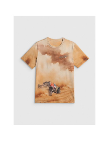 T-shirt regular z nadrukiem męski 4f 4frss26ttshm4237-83a