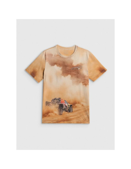 T-shirt regular z nadrukiem męski 4f 4frss26ttshm4237-83a