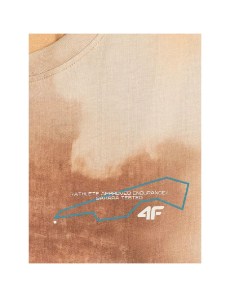 T-shirt regular z nadrukiem męski 4f 4frss26ttshm4237-83a
