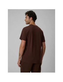 T-shirt regular z nadrukiem męski 4f 4frss26ttshm4230-81s 2