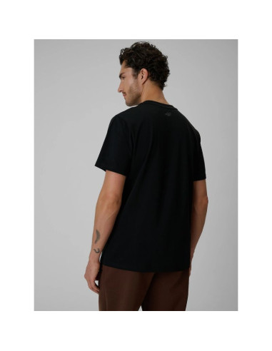 T-shirt regular z nadrukiem męski 4f 4frss26ttshm4227-20s