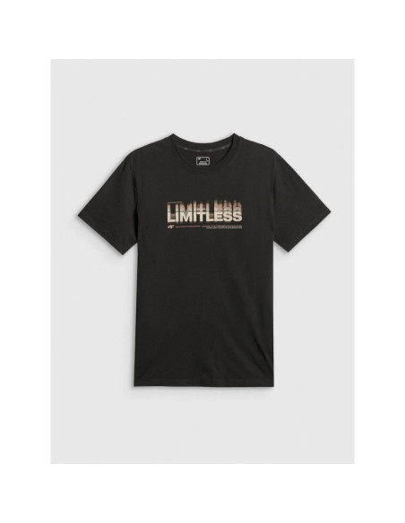 T-shirt regular z nadrukiem męski 4f 4frss26ttshm4227-20s