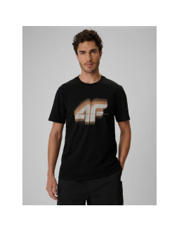T-shirt regular z nadrukiem męski 4f 4frss26ttshm4228-20s