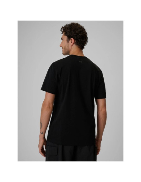 T-shirt regular z nadrukiem męski 4f 4frss26ttshm4228-20s