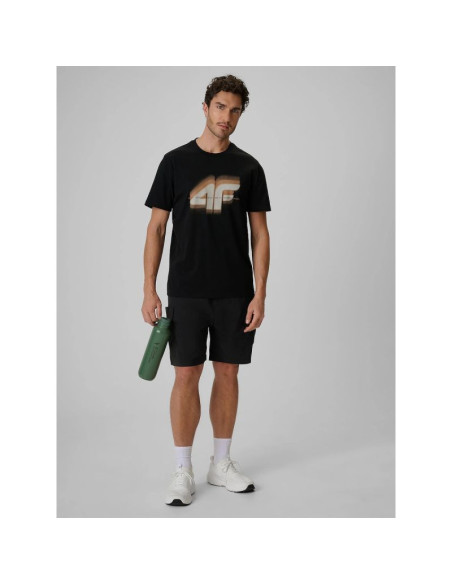 T-shirt regular z nadrukiem męski 4f 4frss26ttshm4228-20s