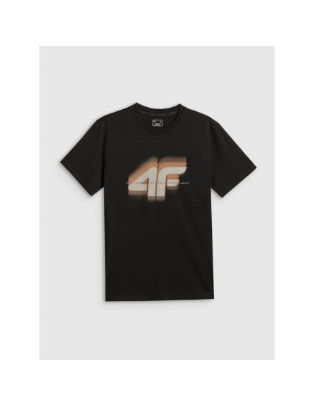 T-shirt regular z nadrukiem męski 4f 4frss26ttshm4228-20s
