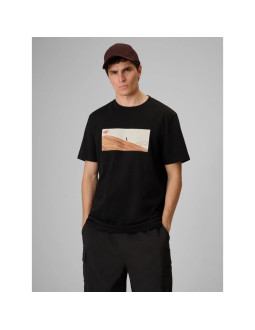 T-shirt regular z nadrukiem męski 4f 4frss26ttshm4236-20s