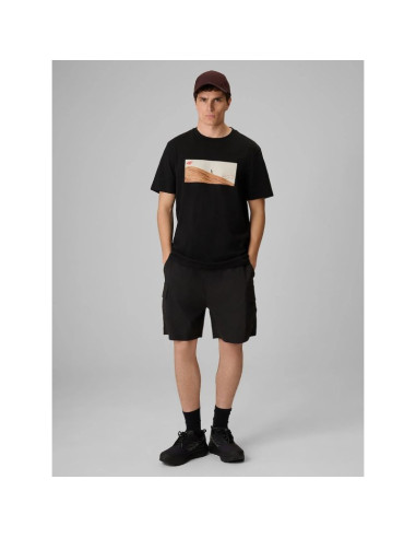 T-shirt regular z nadrukiem męski 4f 4frss26ttshm4236-20s
