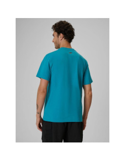 T-shirt regular z nadrukiem męski 4f 4frss26ttshm4238-35s 2