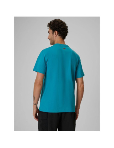 T-shirt regular z nadrukiem męski 4f 4frss26ttshm4238-35s