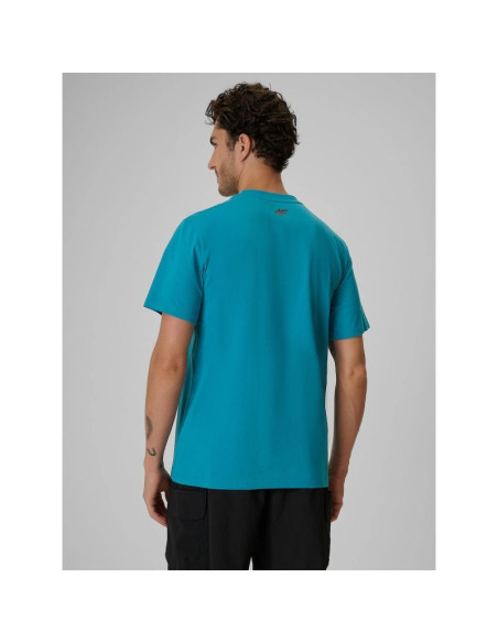 T-shirt regular z nadrukiem męski 4f 4frss26ttshm4238-35s