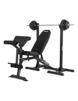 Zipro superset regulowana ławka treningowa regulowane oparcie regulowany fotel siłownia, dom czarny