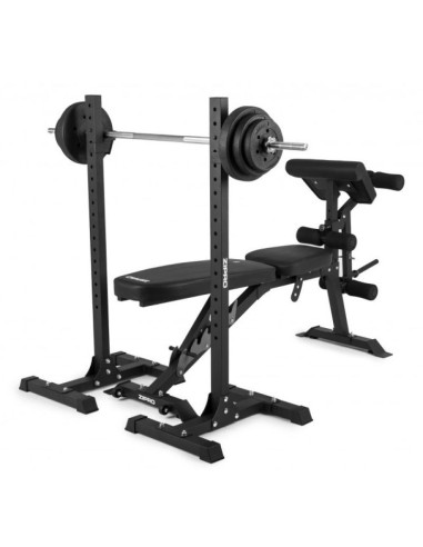 Zipro superset regulowana ławka treningowa regulowane oparcie regulowany fotel siłownia, dom czarny