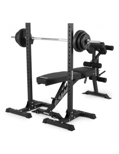 Zipro superset regulowana ławka treningowa regulowane oparcie regulowany fotel siłownia, dom czarny