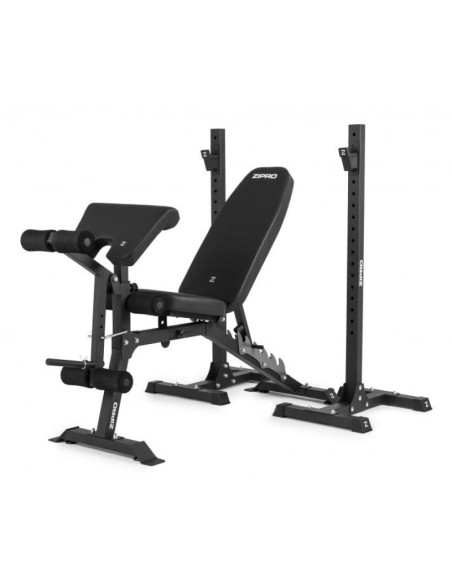 Zipro superset regulowana ławka treningowa regulowane oparcie regulowany fotel siłownia, dom czarny