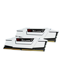 G.skill ripjawsv ddr4 2x16gb 3200mhz cl16 xmp2 white f4-3200c16d-32gvw 2