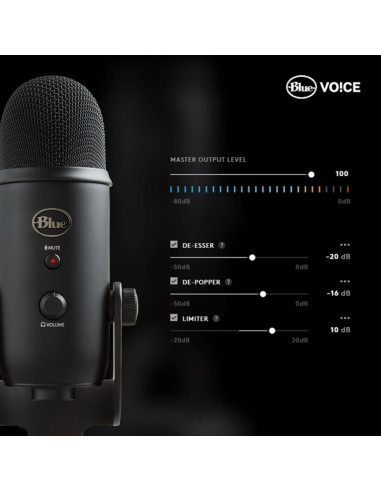 Logitech g yeti czarny mikrofon stołowy