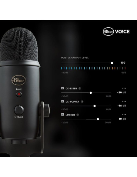 Logitech g yeti czarny mikrofon stołowy