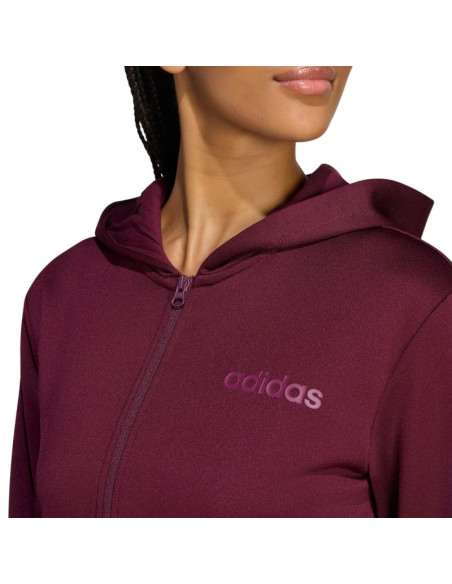 Dres damski adidas essentials linear bordowy kq7588