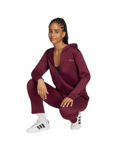 Dres damski adidas essentials linear bordowy kq7588