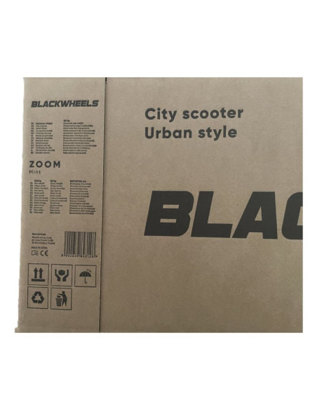 Blackwheels zoom dorośli klasyczna hulajnoga czarny, miętowy