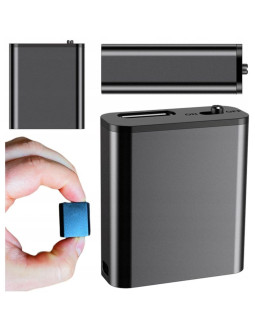 Mini dyktafon szpiegowski mały 16gb detekcja dsp magnes brelok zawieszka hq
