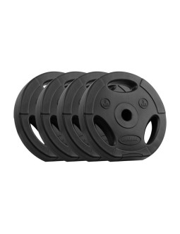 Zestaw obciążeń bitumicznych 4x5kg, otwór 31mm, talerz z uchwytami, rebel active