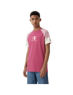 Koszulka dla dzieci champion ss tee różowa 307719 ps029