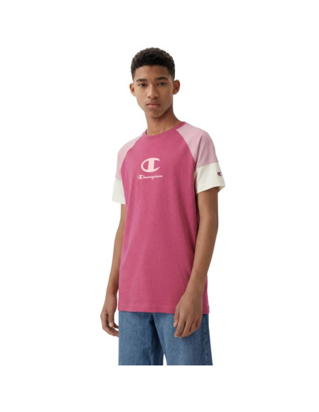Koszulka dla dzieci champion ss tee różowa 307719 ps029