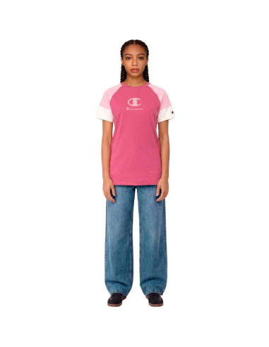Koszulka dla dzieci champion ss tee różowa 307719 ps029