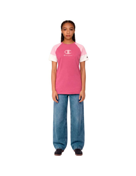 Koszulka dla dzieci champion ss tee różowa 307719 ps029