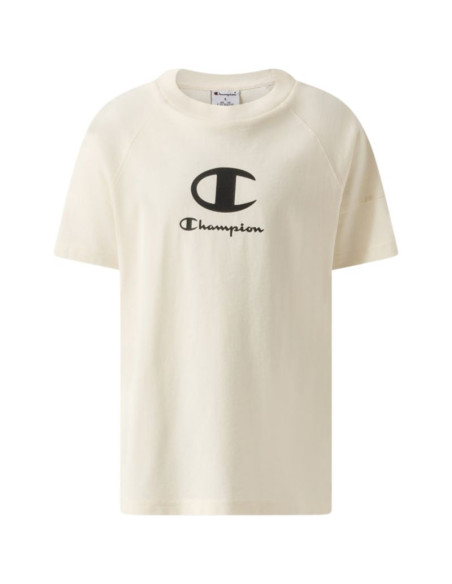 Koszulka dla dzieci champion ss tee jasnobeżowa 307719 ys084