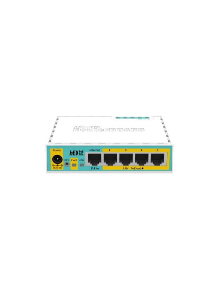 Mikrotik hex poe lite ruter fast ethernet biały