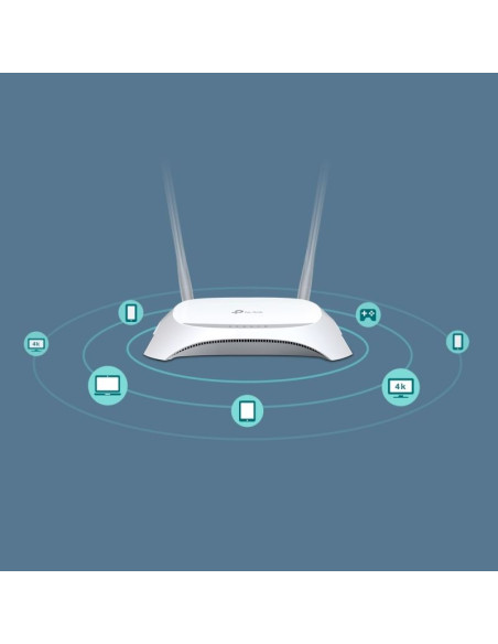 Tp-link tl-mr3420 router bezprzewodowy fast ethernet jedna częstotliwości (2,4 ghz) czarny, biały