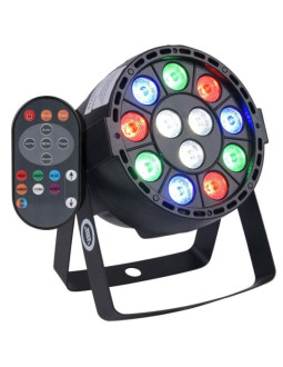 Light4me p12 led par rgbw - mobilny i kompaktowy reflektor led par
