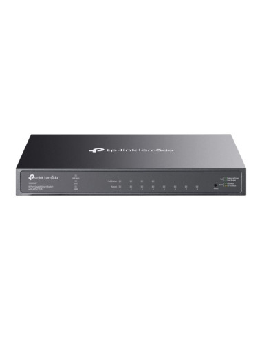 Tp-link omada tl-sg2008p zarządzany l2/l2+ gigabit ethernet (10/100/1000) obsługa poe czarny