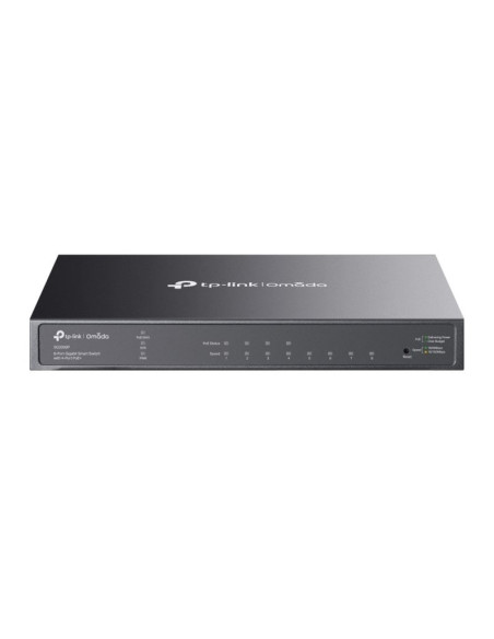 Tp-link omada tl-sg2008p zarządzany l2/l2+ gigabit ethernet (10/100/1000) obsługa poe czarny