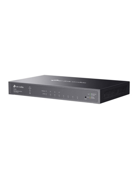Tp-link omada tl-sg2008p zarządzany l2/l2+ gigabit ethernet (10/100/1000) obsługa poe czarny