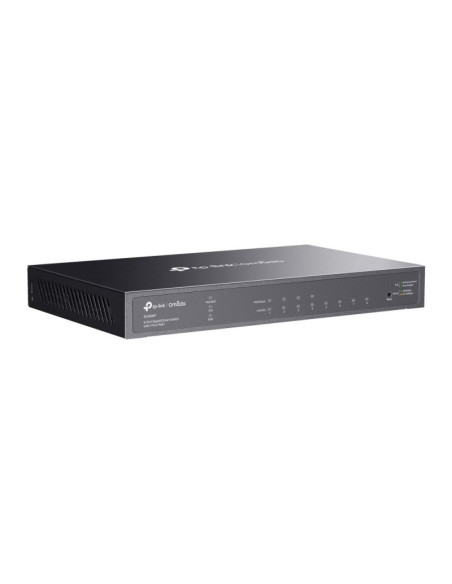 Tp-link omada tl-sg2008p zarządzany l2/l2+ gigabit ethernet (10/100/1000) obsługa poe czarny