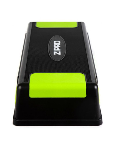 Zipro 5901793678603 step do aerobiku czarny, jasnozielony 250 kg regulowana wysokość