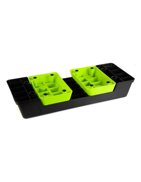 Zipro 5901793678603 step do aerobiku czarny, jasnozielony 250 kg regulowana wysokość