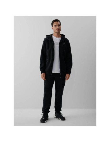 Bluza dresowa regular z kapturem męska 4f 4fkaw26tswsm3182-20s