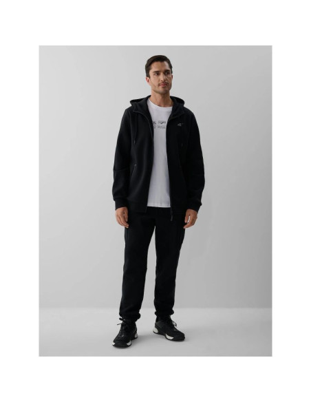Bluza dresowa regular z kapturem męska 4f 4fkaw26tswsm3182-20s