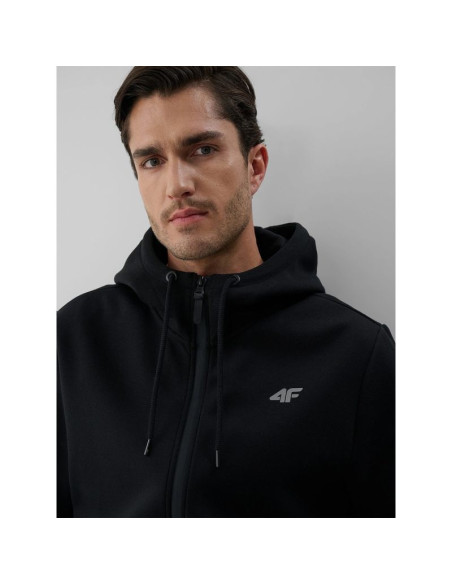 Bluza dresowa regular z kapturem męska 4f 4fkaw26tswsm3182-20s