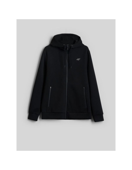 Bluza dresowa regular z kapturem męska 4f 4fkaw26tswsm3182-20s