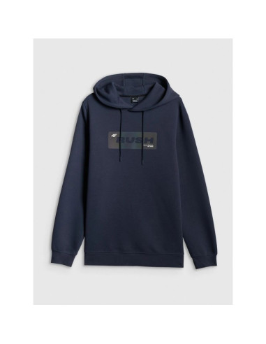 Bluza dresowa regular z kapturem męska 4f 4frss26tswsm2801-31s
