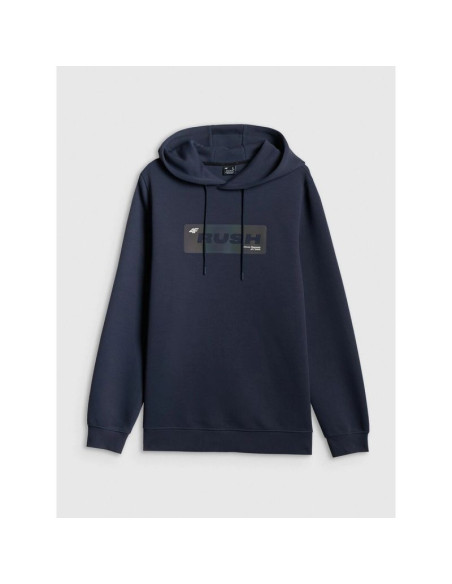 Bluza dresowa regular z kapturem męska 4f 4frss26tswsm2801-31s