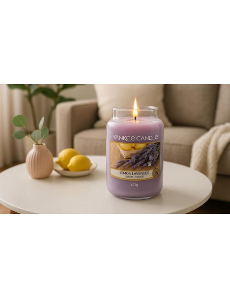Świeca duża lemon lavender yankee